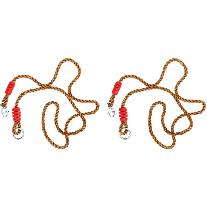 2PCS Balançoire Corde d'Arbre Nylon Résistant à la Déchirure Robuste Installation Facile Sangle d'Arbre Suspendue brown