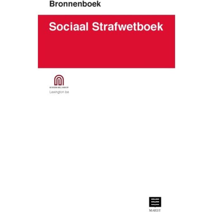Sociaal Strafwetboek (Bronnenboek) - Bunker Hill Group