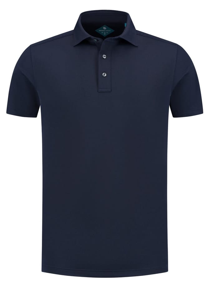 District Indigo - Polo Korte mouw - Heren - M - Blauw - Polyester - 7.41.400.780