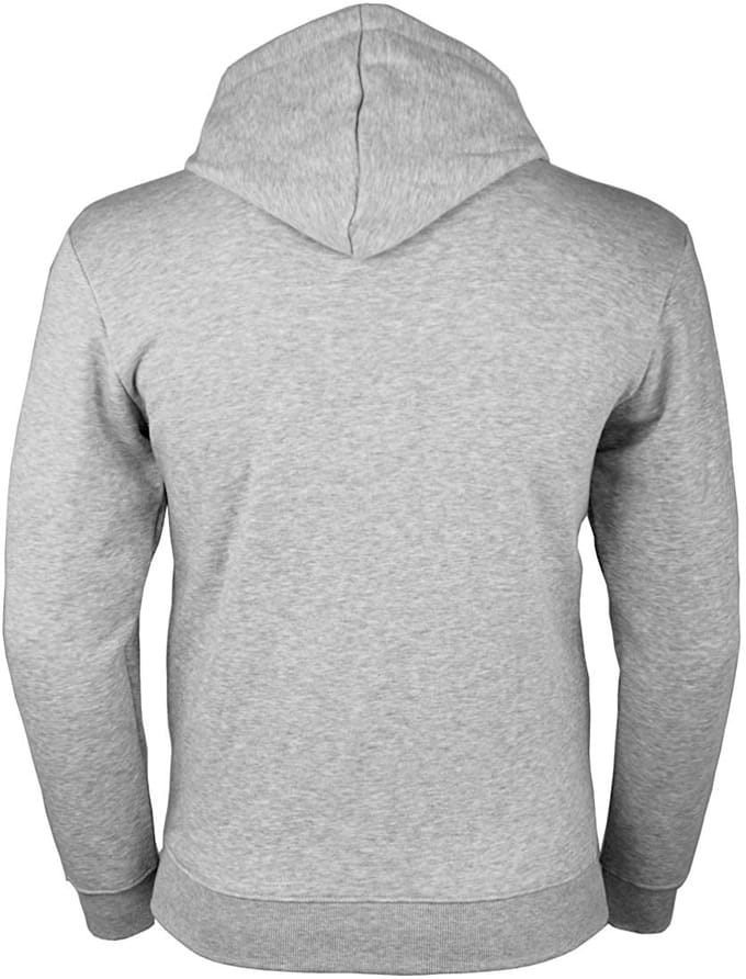 Heren Wandelhoodie H06 met Rits Lichtgrijs