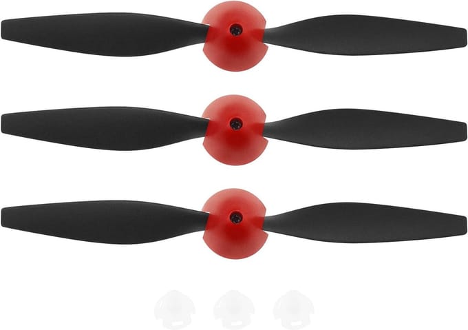 3 Sets Reserve Propellers voor RC Vliegtuigen met Propellerbesparingen en Adapters