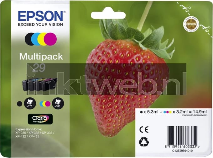 Epson Inktcartridge 29 (C13T29864012) 4-kleuren Multipack