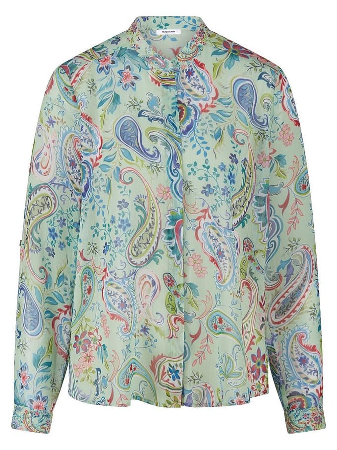 Blouse Van Peter Hahn groen