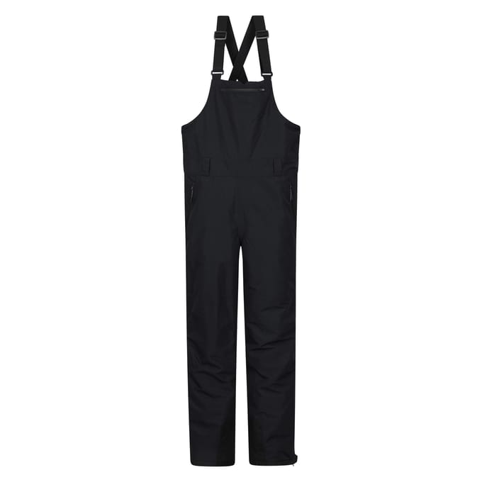 Mountain Warehouse Heren Eris Waterdichte Bib Front Skibroek (Zwart)