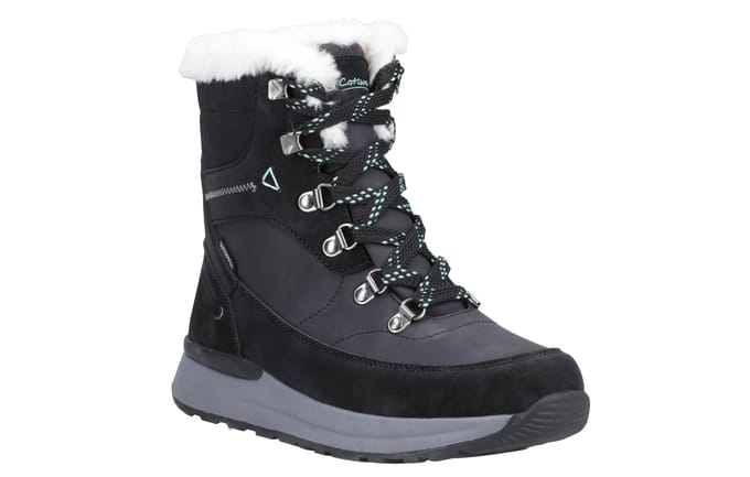 Cotswold Sheephouse Textiel Dames Zwarte Wandelschoenen
