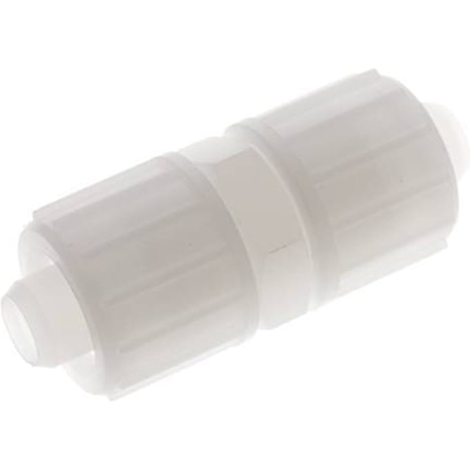 20x13mm Pvdf Rechte Knelfitting 10bar Kunststof en Polyamide