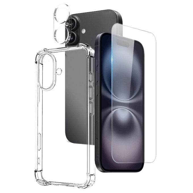 Northjo Apple iPhone 16 Plus Shockproof All-in-One Protection Transparant
