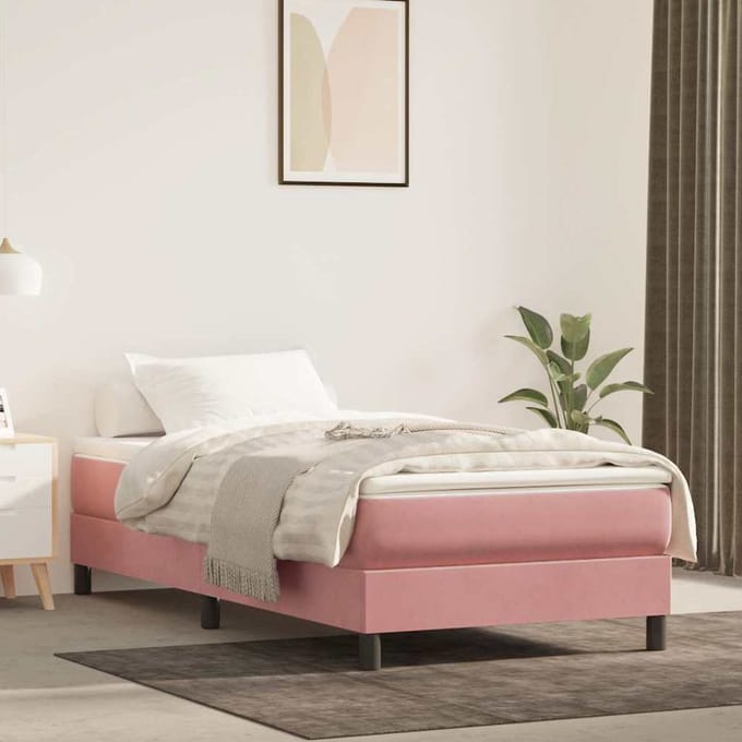 vidaXL - Pocketveringmatras - 80 - x - 220 - x - 20 - cm - Roze