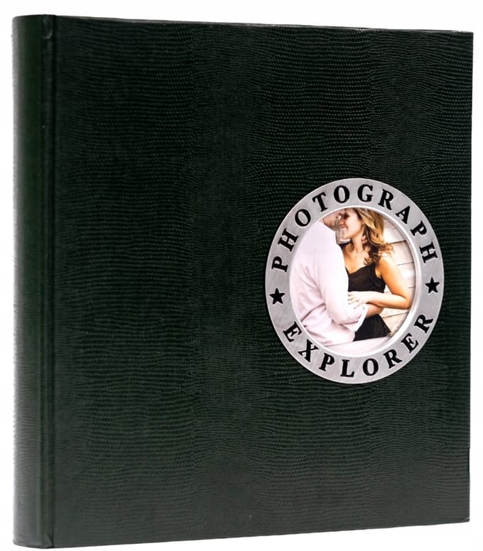 Groen Traditioneel Album 60 Witte Pagina's, Gebonden, Cadeau