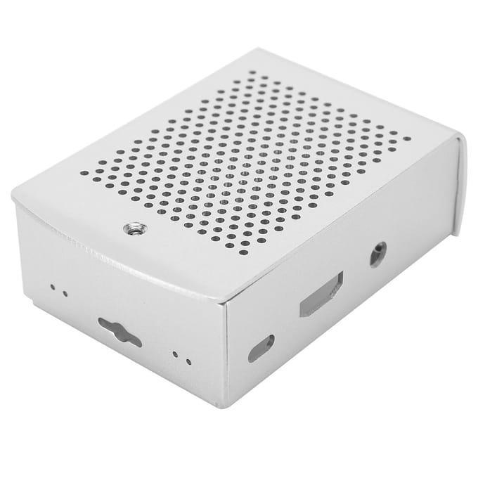 Boîtier pour Raspberry Pi Alliage d'aluminium Étui de protection Coque à dissipation thermique avec ventilateur