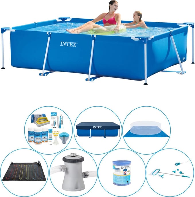 Frame Pool Rechthoekig 220x150x60 cm - Zwembad Set