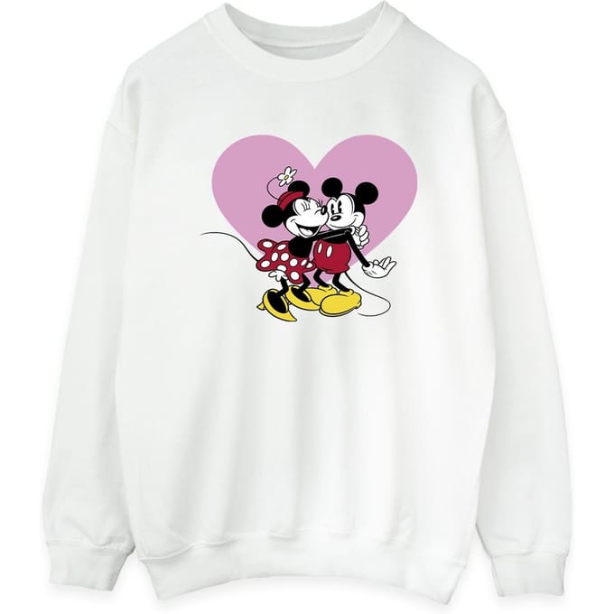 Disney Dames/Dames Mickey Mouse Love Languages Sweatshirt (Wit)