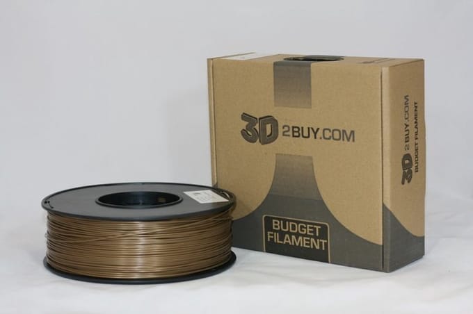 3D2BUY - 3D printmaterialen - PLA Filament 1.75mm - goud