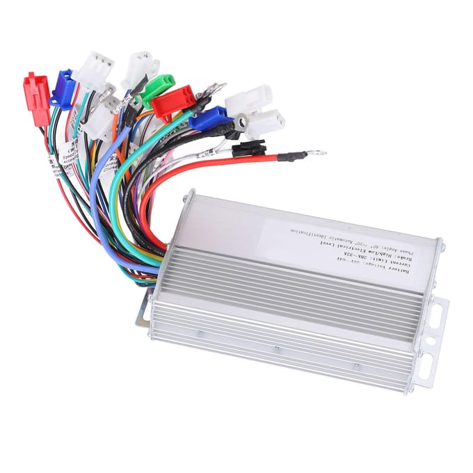 Borstelloze Motorcontroller 12 Tube 3 Modus Aluminiumlegering Elektrische Fiets Accessoires voor orange