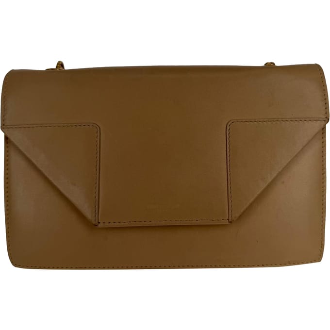 Saint Laurent Betty Crossbodytas in beige leer