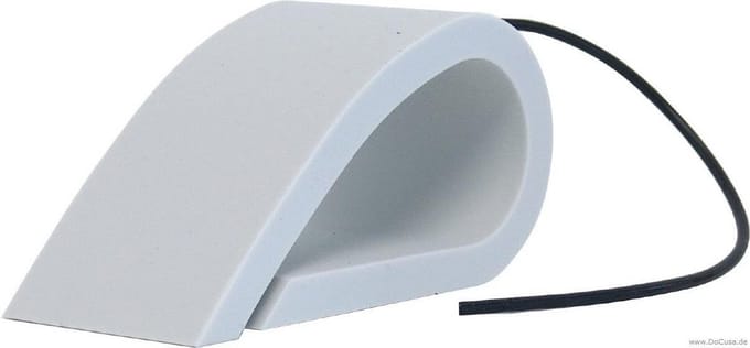 Deurstopper Muis - Raamstopper - Houdt deuropening - 4-voudig bekroond design - 30 cm lengte - Grijs