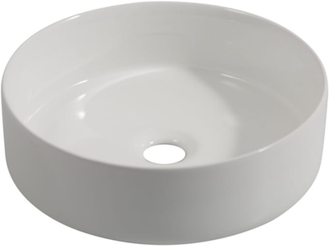 LINEA UNO - Alko 37 - Glans wit - Waskom - - Keramiek - Rond - 251112