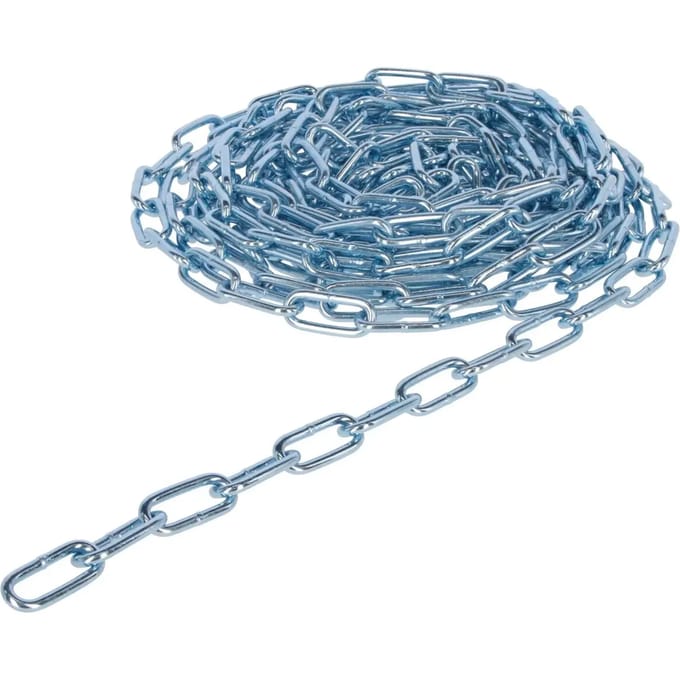 Platte verzinkte ketting met rechte schakel Kerbl