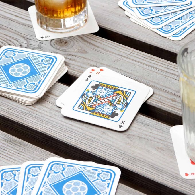 Suck UK Speelkaart Bierviltjes (set Van 54)