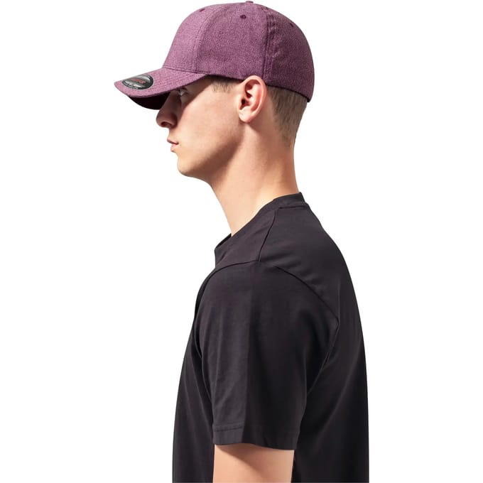 Urban Classics - Melange Flexfit pet - S/M - Rood