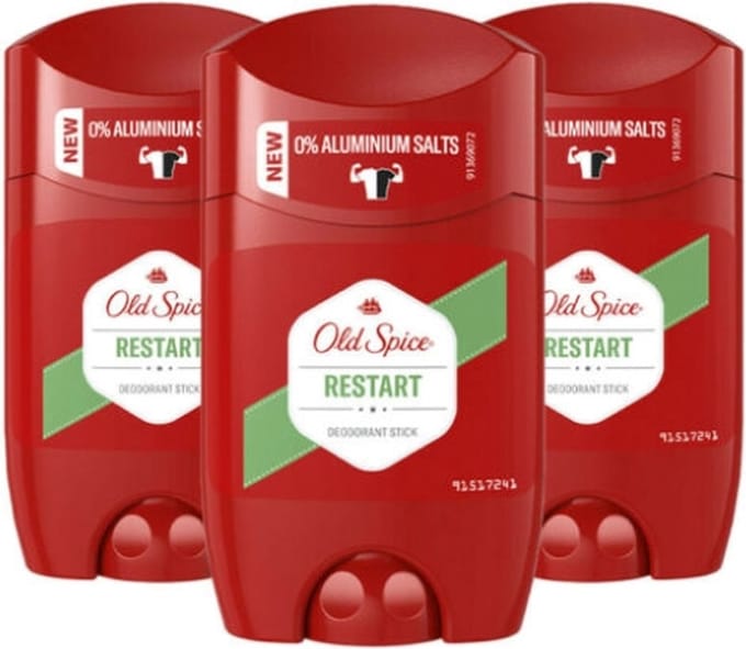 Old Spice - Deodorant - Stick - Restart - 50ml x 3