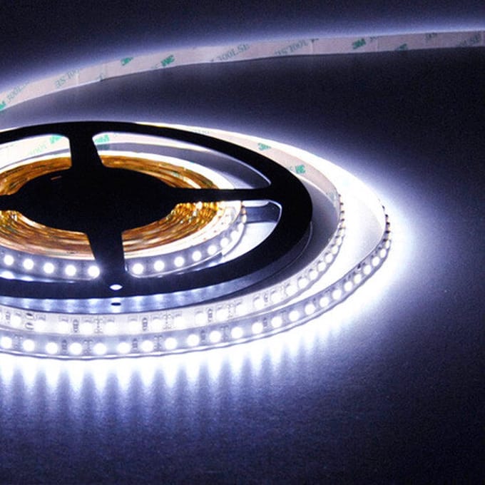 LED Strip 2835 120 leds/mtr IP54 7000K 18W 24V RED3M tape