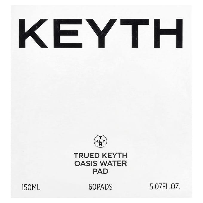 KEYTH, Trude Oasis Water Pads, 60 Sheets, 150ml (5.07 fl oz)