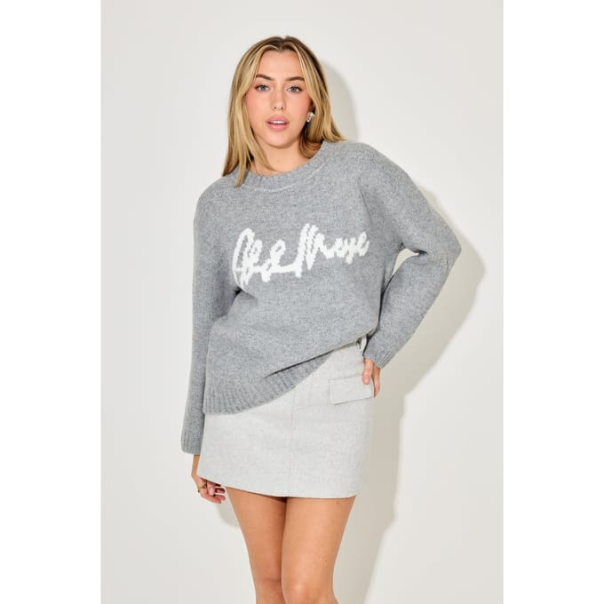 Odd Muse Knitted Jumper Grey Taglia: M | Maglie a manica lunga Outlet | Donna | Grigio