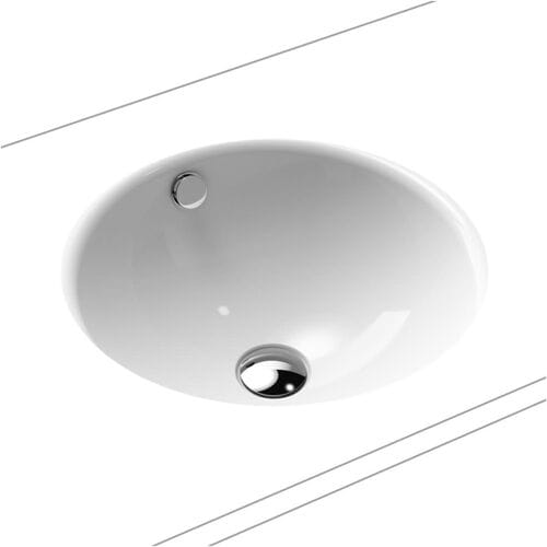 Kaldewei CLASSIC undercounter washbasin 3183, Ø 36 cm 910106003001