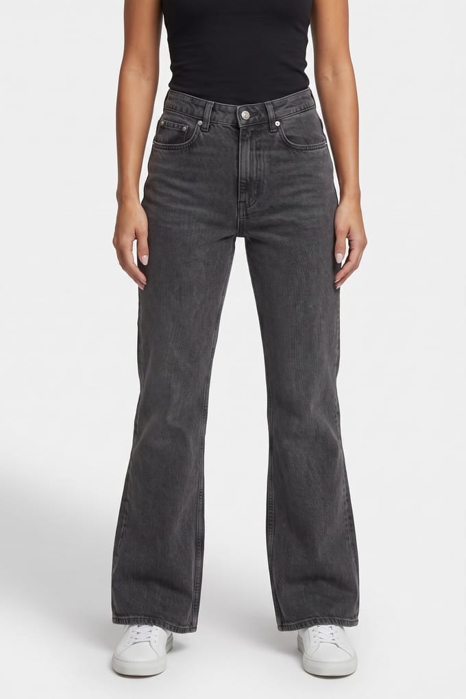 ARKET Reed Bootcut Rigid Grey Taglia: W27 | Pantaloni Outlet | Donna | Grigio