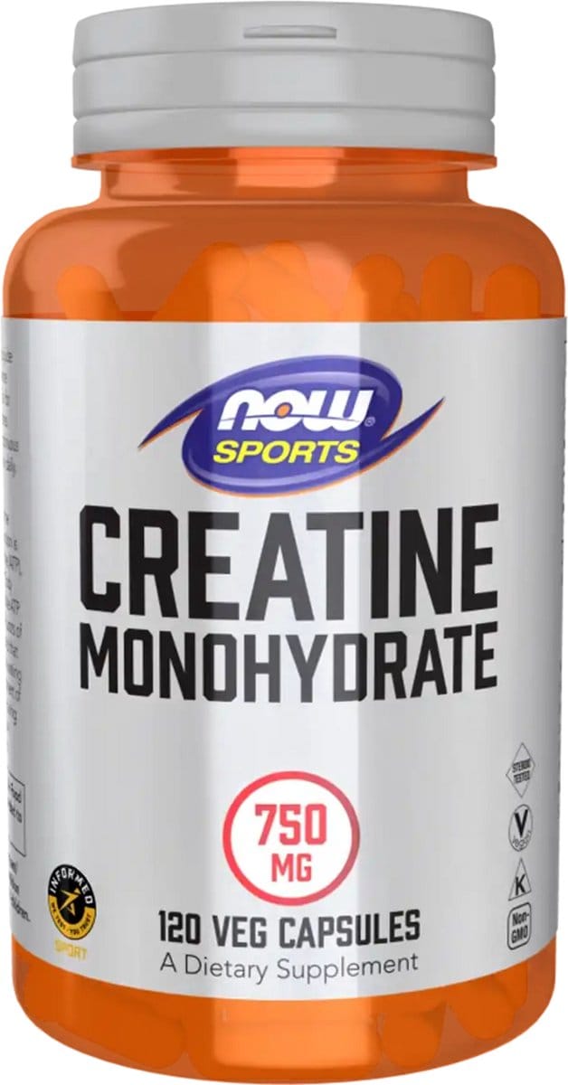 Creatine Monohydraat 750mg Now Foods 120caps