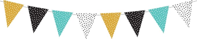 PartyDeco - Slinger Garland stippen dino