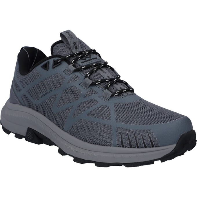 Hi-Tec Mauna Polyester Heren Wandelschoenen Grijs/zwart/zwart