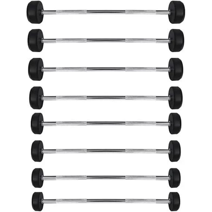 HMS GSG Serie - Rubberen Stang - 25 KG - Radeerbare Handgreep - Verchroomd