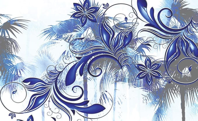 Poster | Blauw | 104 x 70,5 cm