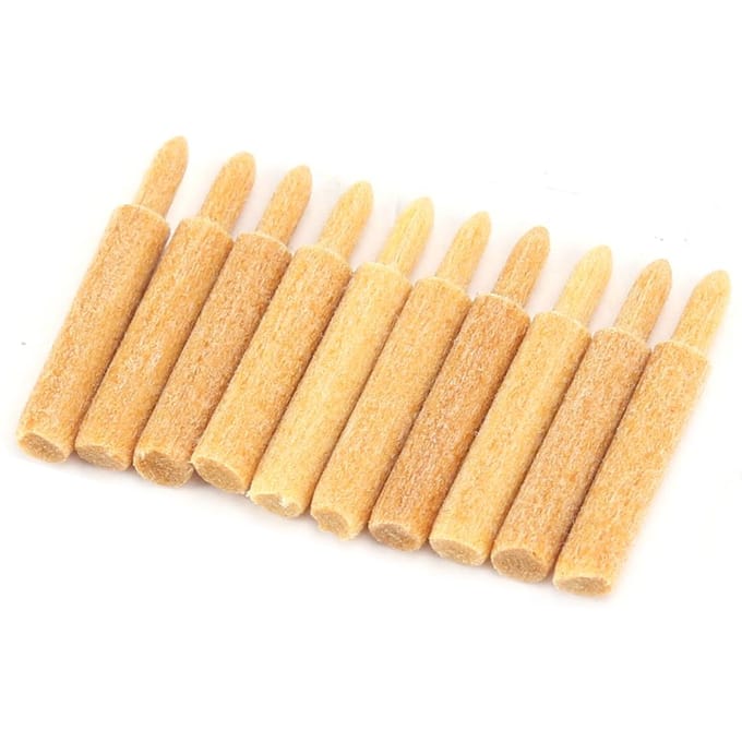 10 stuks Pen Plating Tips Vervangingsaccessoire Galvaniseren Sieraden Maken Gereedschap(A‑6 ) beige