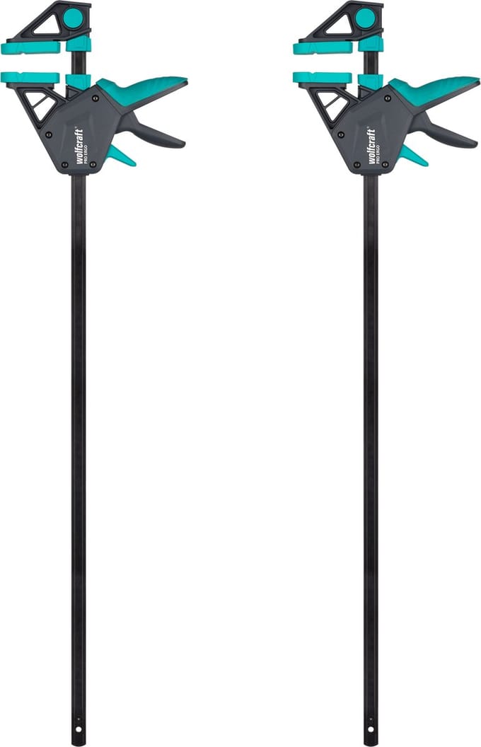 wolfcraft - 2 Lijmklemmen PRO ERGO - 700 mm - 8677060