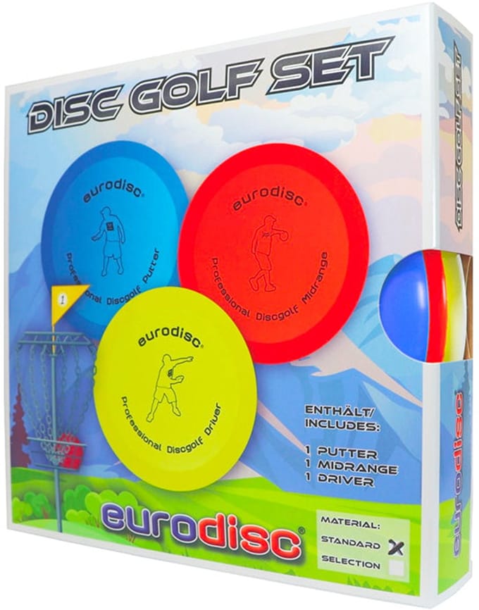Discgolf disc Eurodisc Discgolf start set standaard EDSSSA Multikleur ‎24 x 21,49 x 24,99 cm