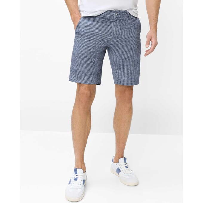 Brax Heren Bermuda  Style BOZEN COVE, blauw, maat 48