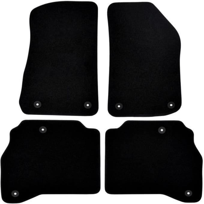 Tapis de sol - Jeep - Gladiator - Noir - 4 pièces - Renforcé sous les pédales