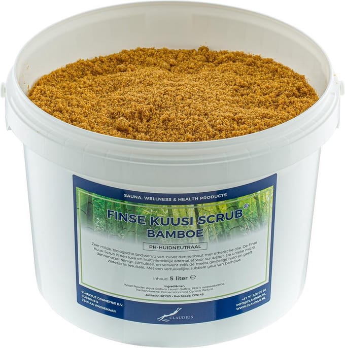 Kuusi Scrub Bamboe 5 liter - Hydraterende Lichaamsscrub