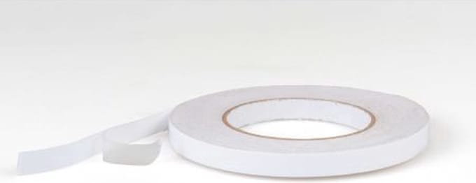 Kortpack - Dubbelzijdige tissue tape - 12mm x 50mtr - Wit - 10 rollen - Stevige tissue tape - (020.0155)