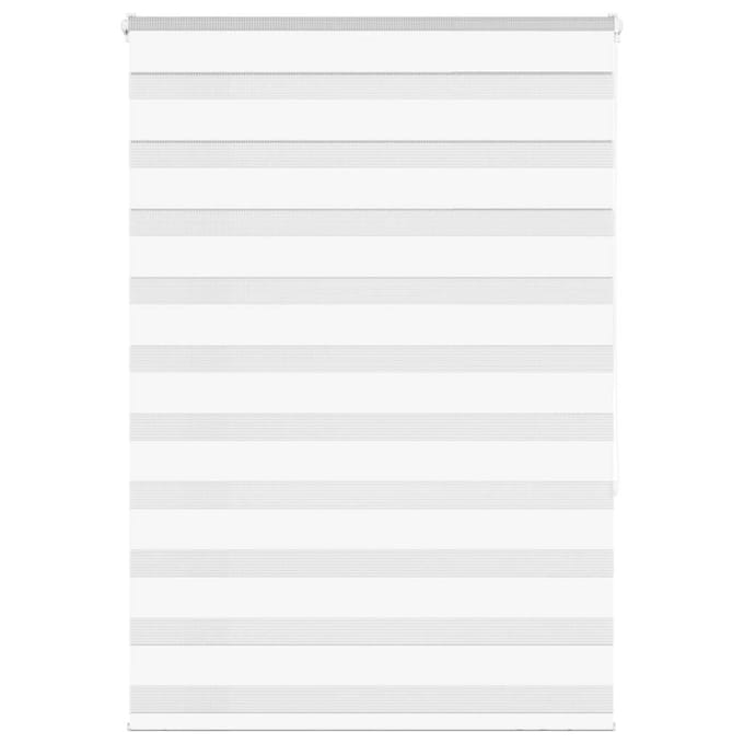 vidaXL - Zebra - rolgordijn - 110x150 - cm - stofbreedte - 105,9cm - polyester - wit