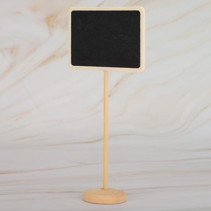 10 stuks Mini Krijtbordjes Krijtbord Bord Plaatskaarten Bureau Vaas Decoraties beige