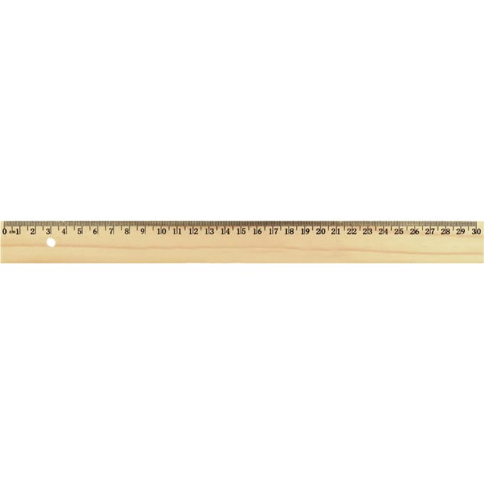 Westcott liniaal - 30cm - hout - zonder metaalinleg - AC-E10180-KA