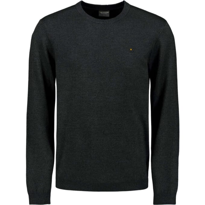 No Excess Pullover crewneck 2 coloured melang dark grey