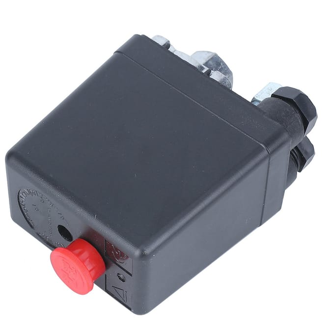 Luchtcompressor Drukschakelaar Regelklep Enkel Gat 0,5‑1,2 MPa (72,5 175 psi) 220V G1 4