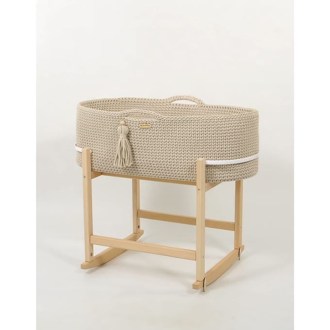 Mozesmand met wiegstandaard «Cuña» | Lichtbeige