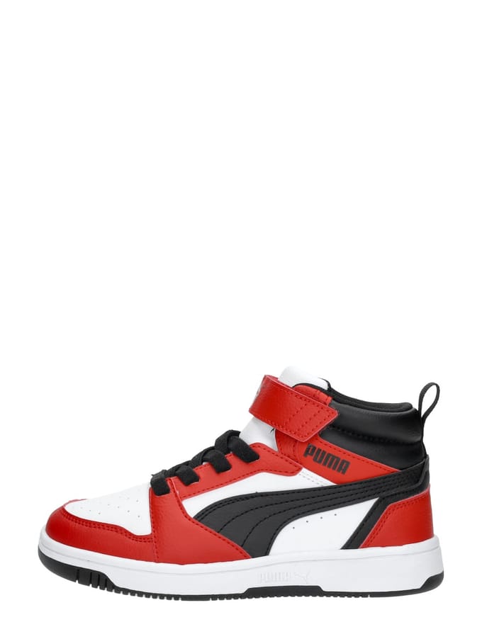 PUMA Puma Rebound V6 Mid AC+ PS Unisex Sneakers - PUMA White-PUMA Black-For All Time Red