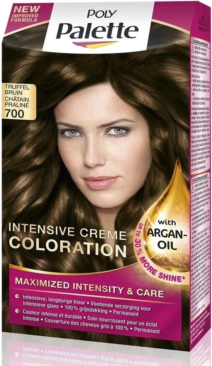 Schwarzkopf Poly Palette 700 Truffel Bruin Haarverf - 3 stuks -100% grijsdekking